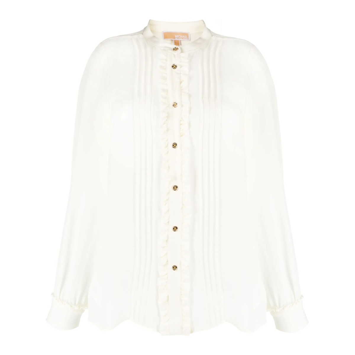 ruffled buttoned shirt