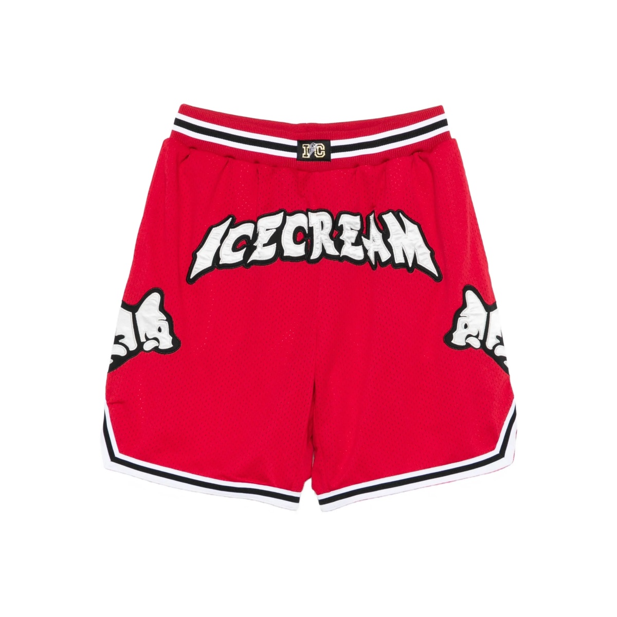 Running Puppy graphic-print track shorts