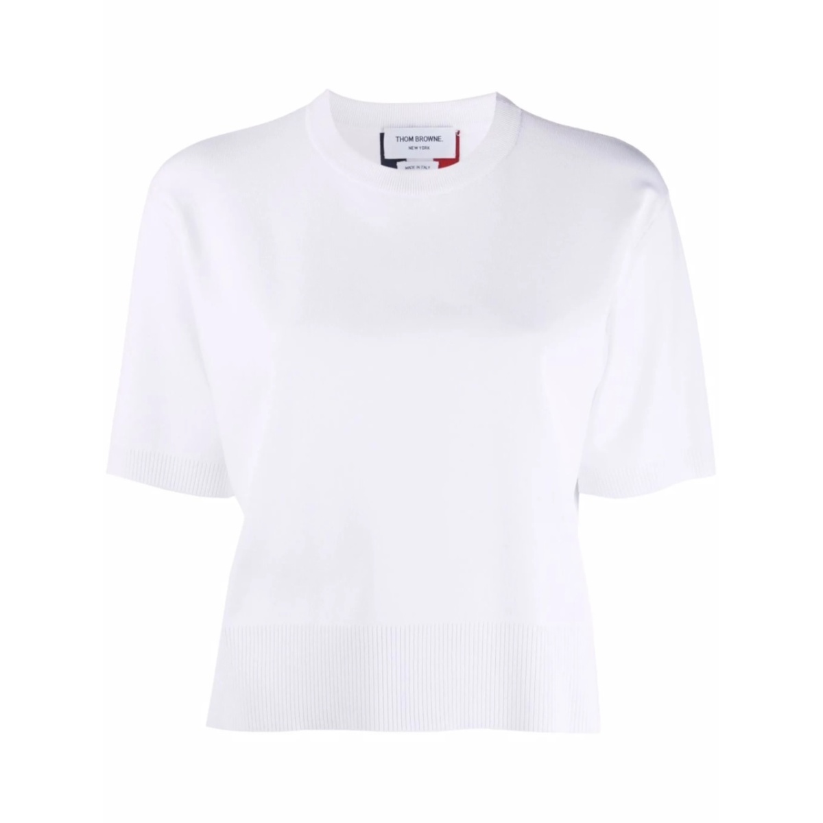 RWB intarsia-knit top