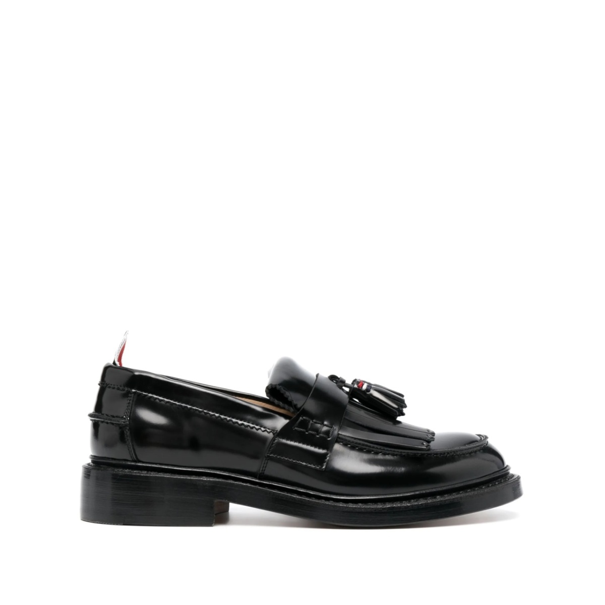RWB-tab leather loafers