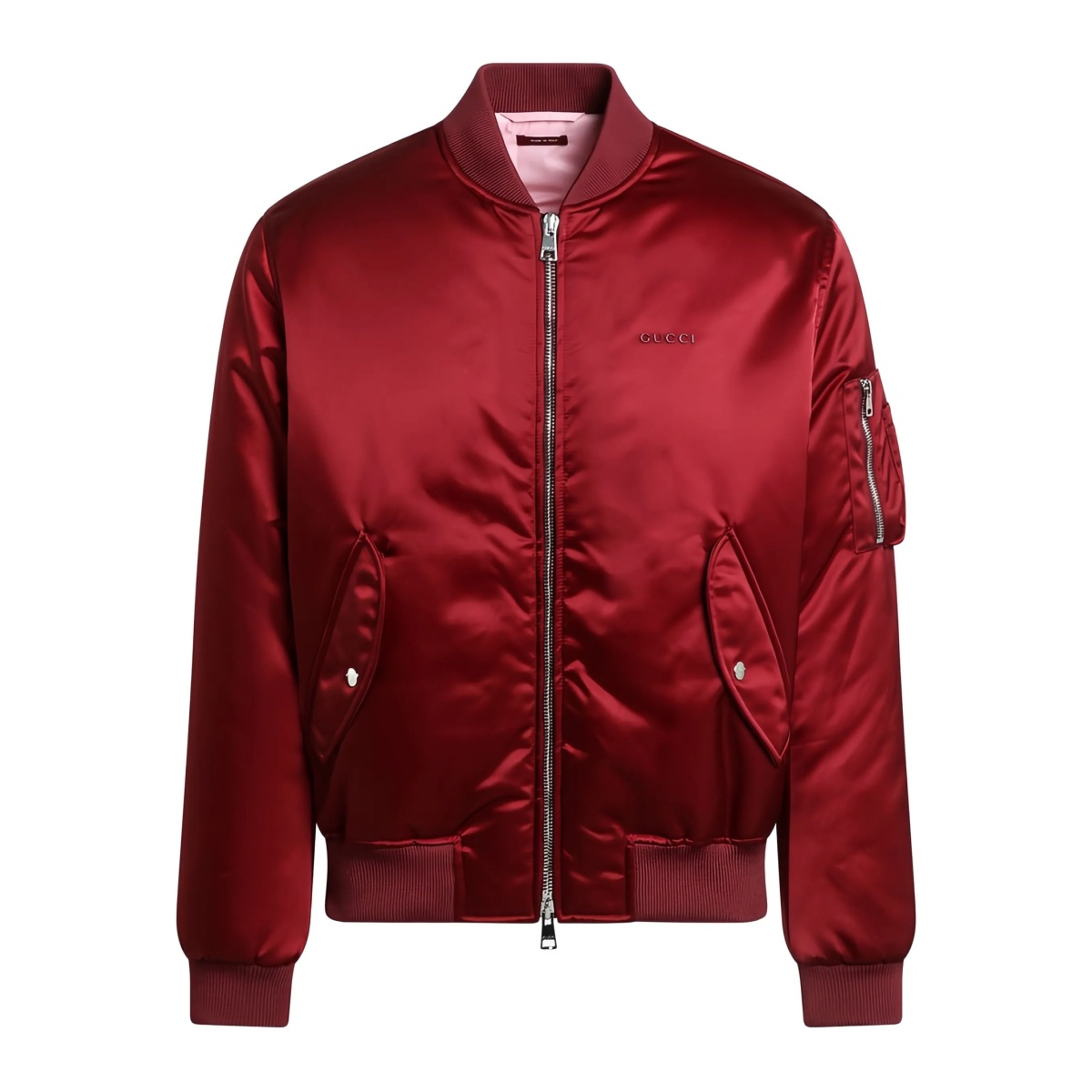satin bomber jacket