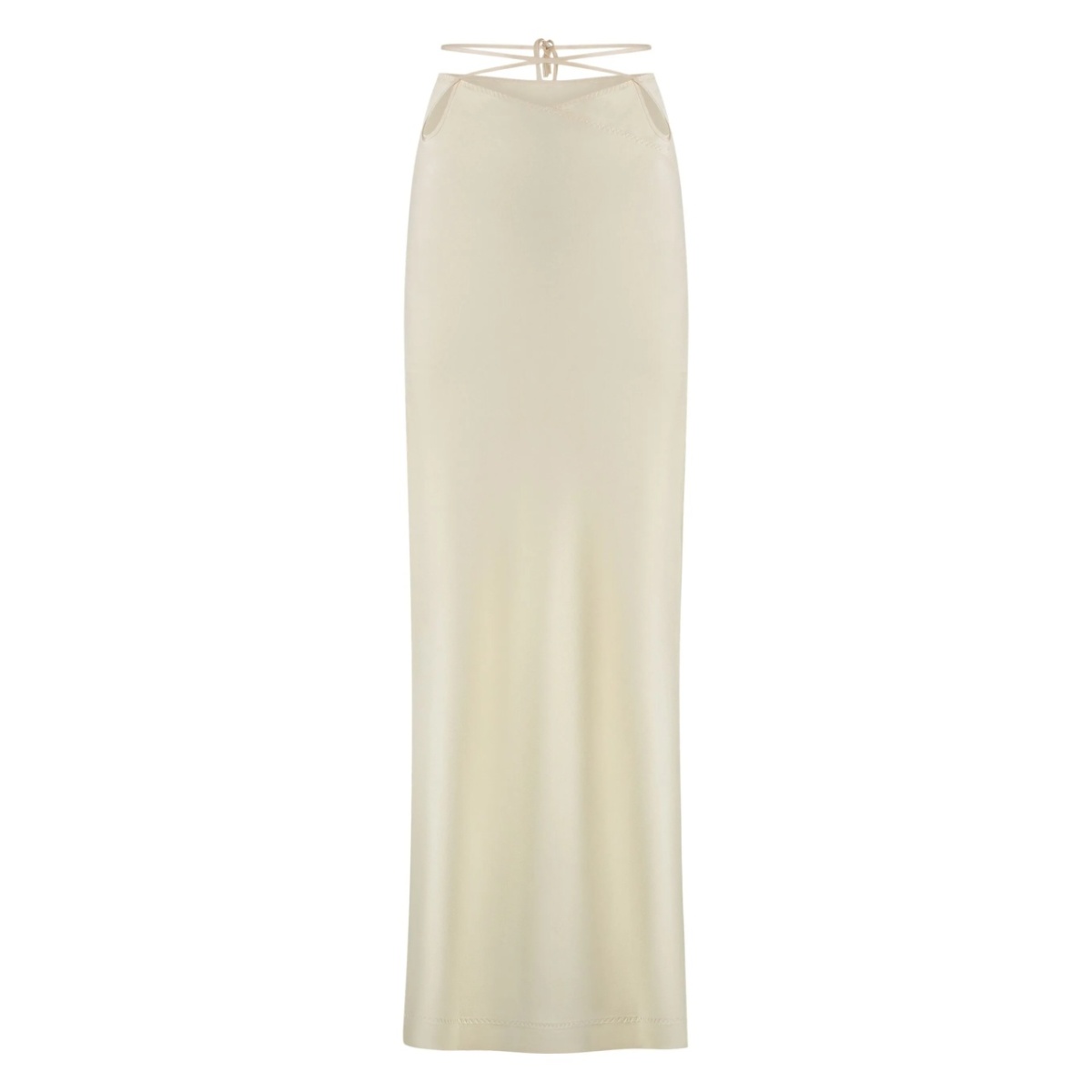 satin midi skirt