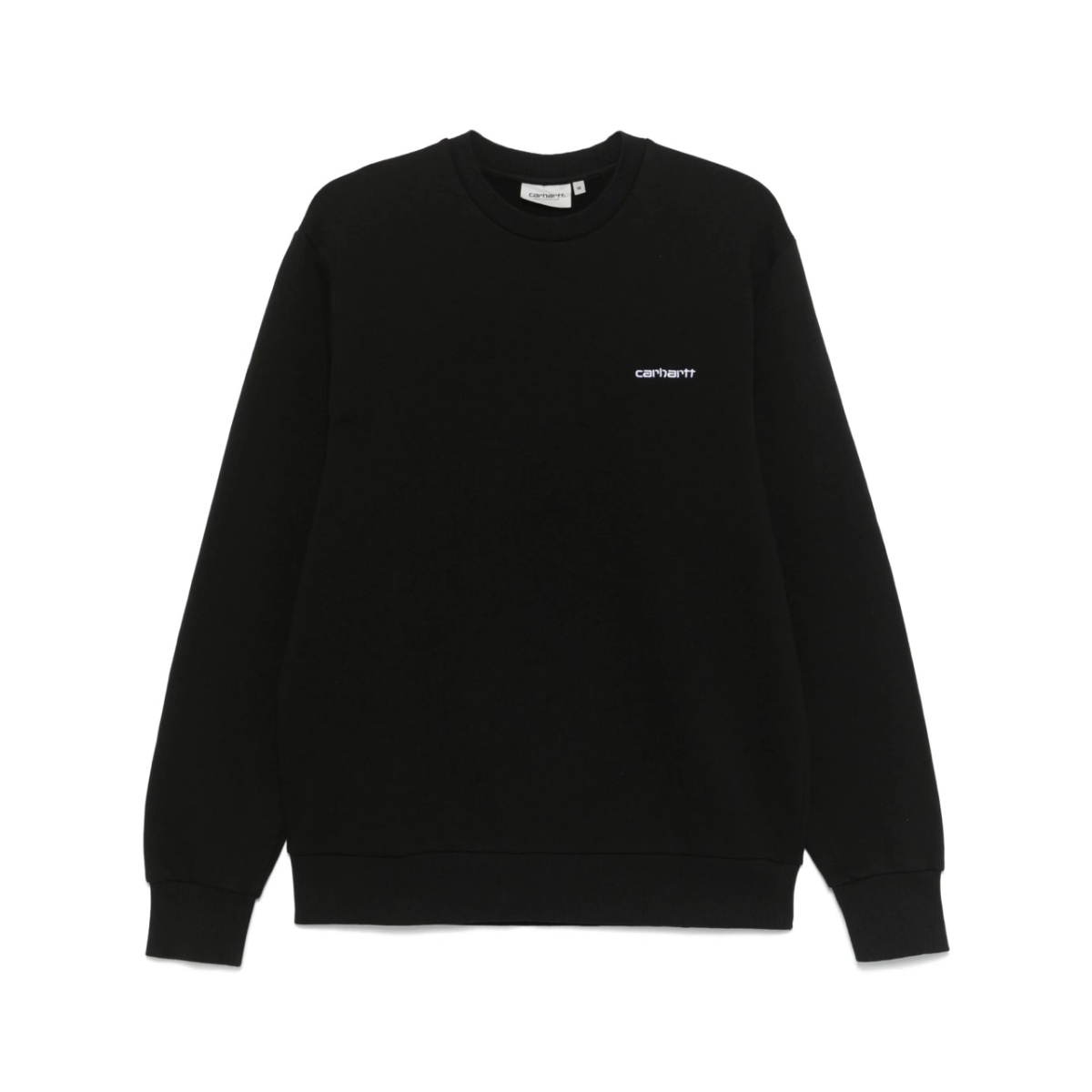 script-embroidered sweatshirt