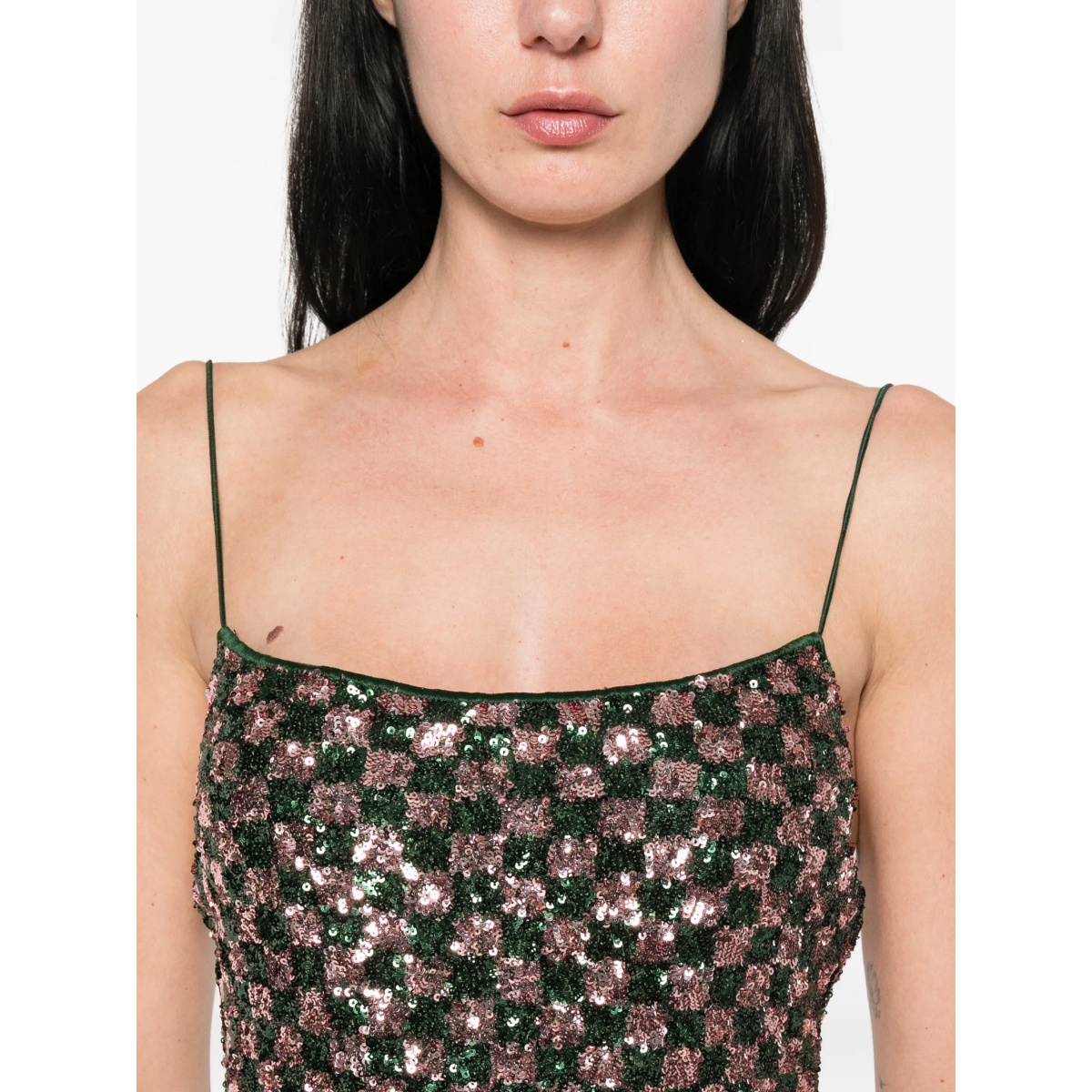 sequin-pattern mini dress - Img 5