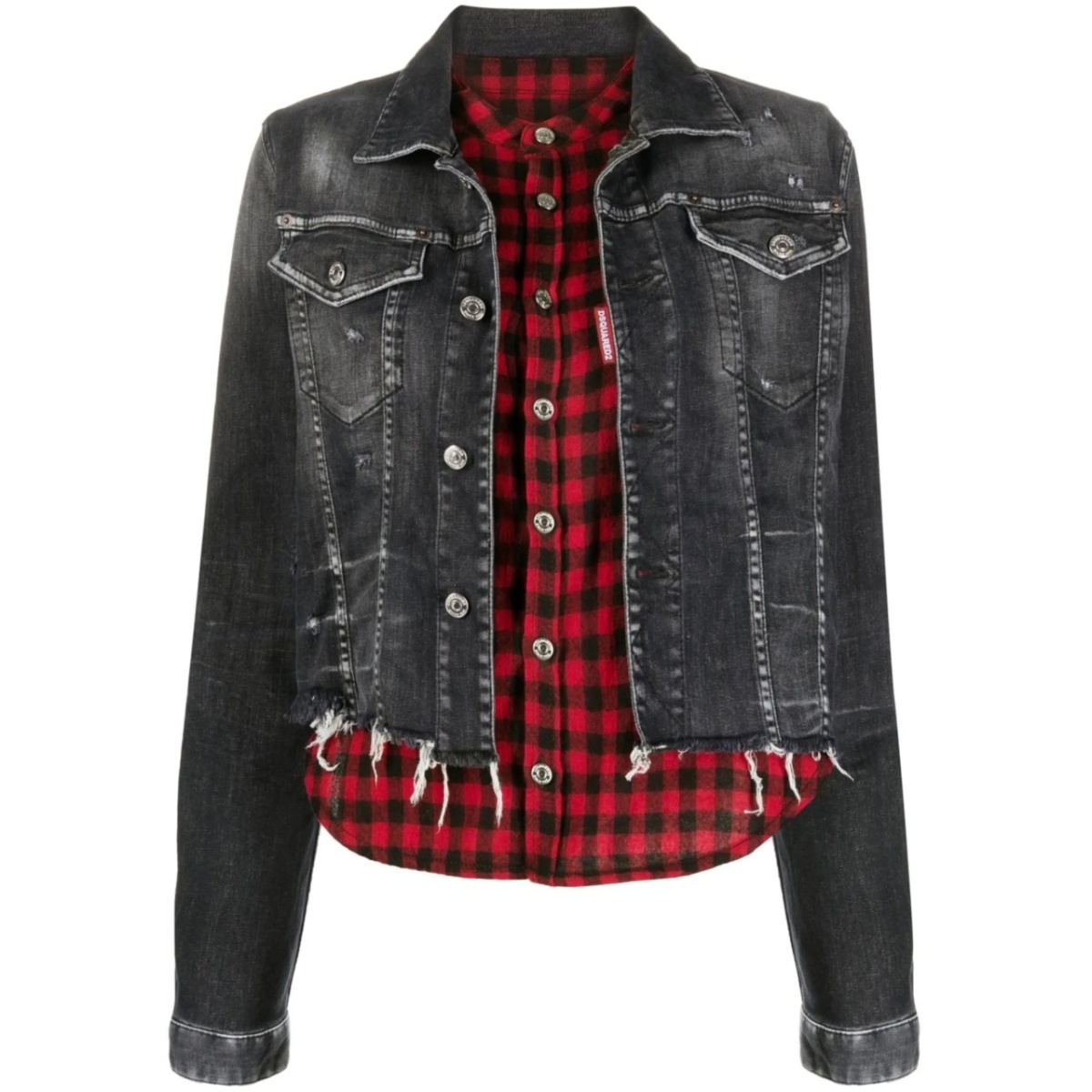 shirt-insert denim jacket