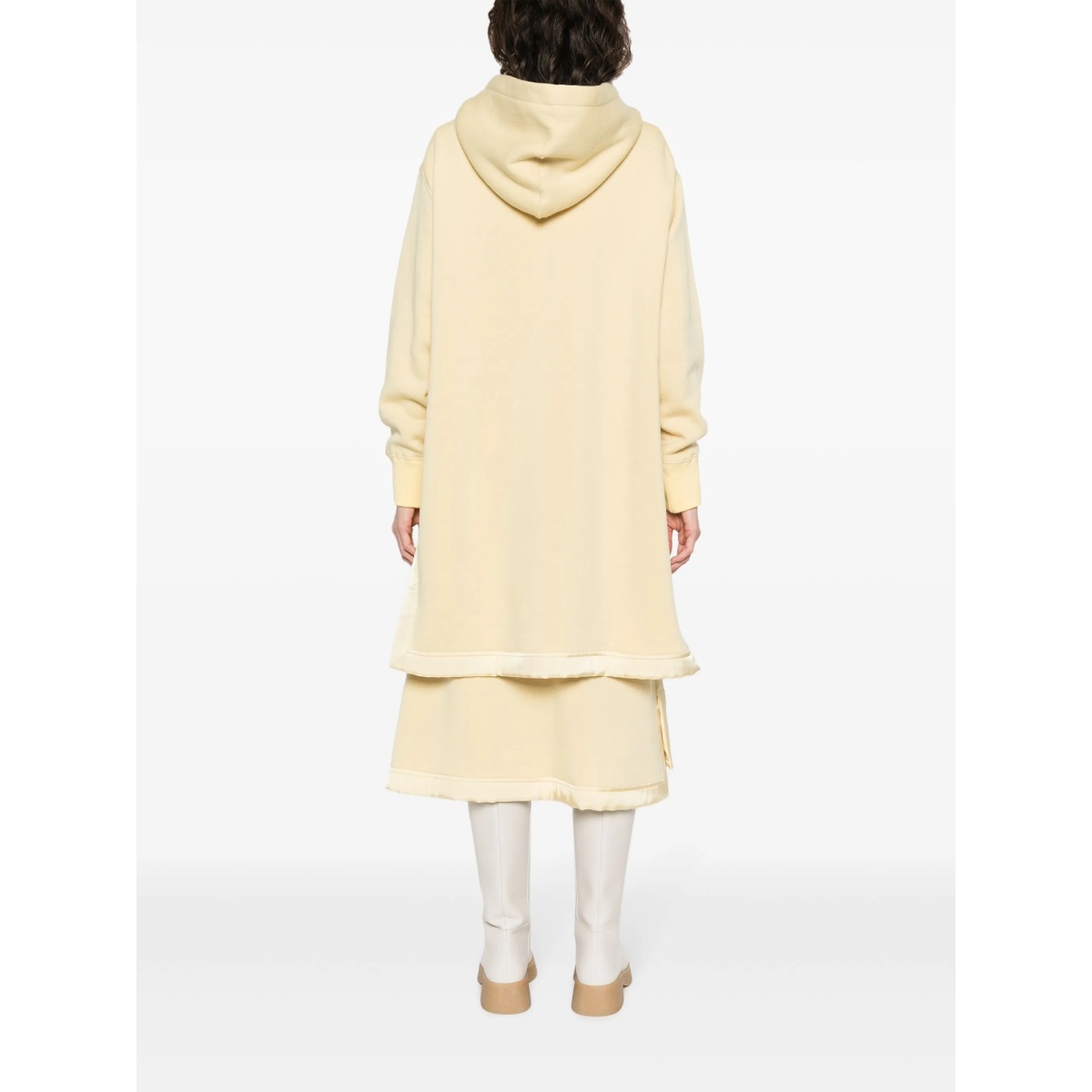 side-slits knitted hoodie - Img 4