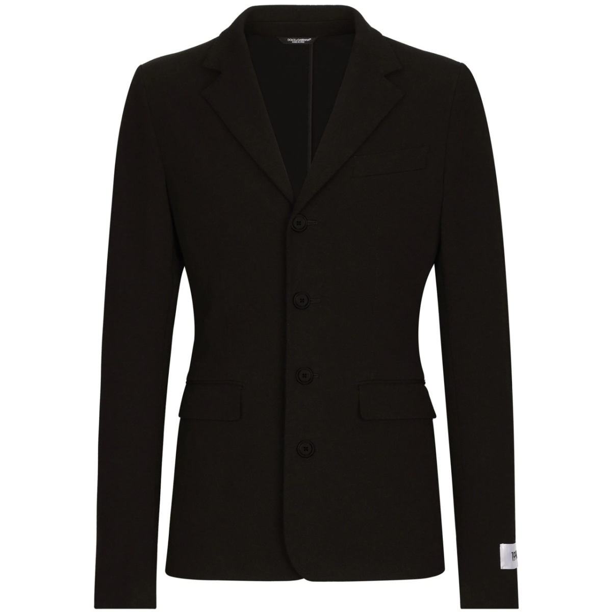 single-breasted cotton-blend blazer