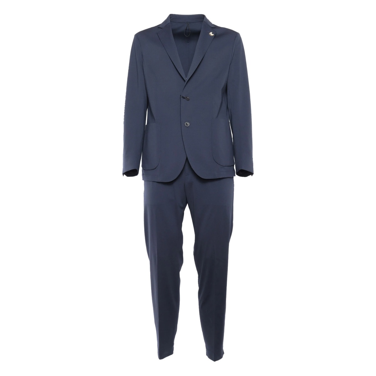 single-breasted drawstring suit