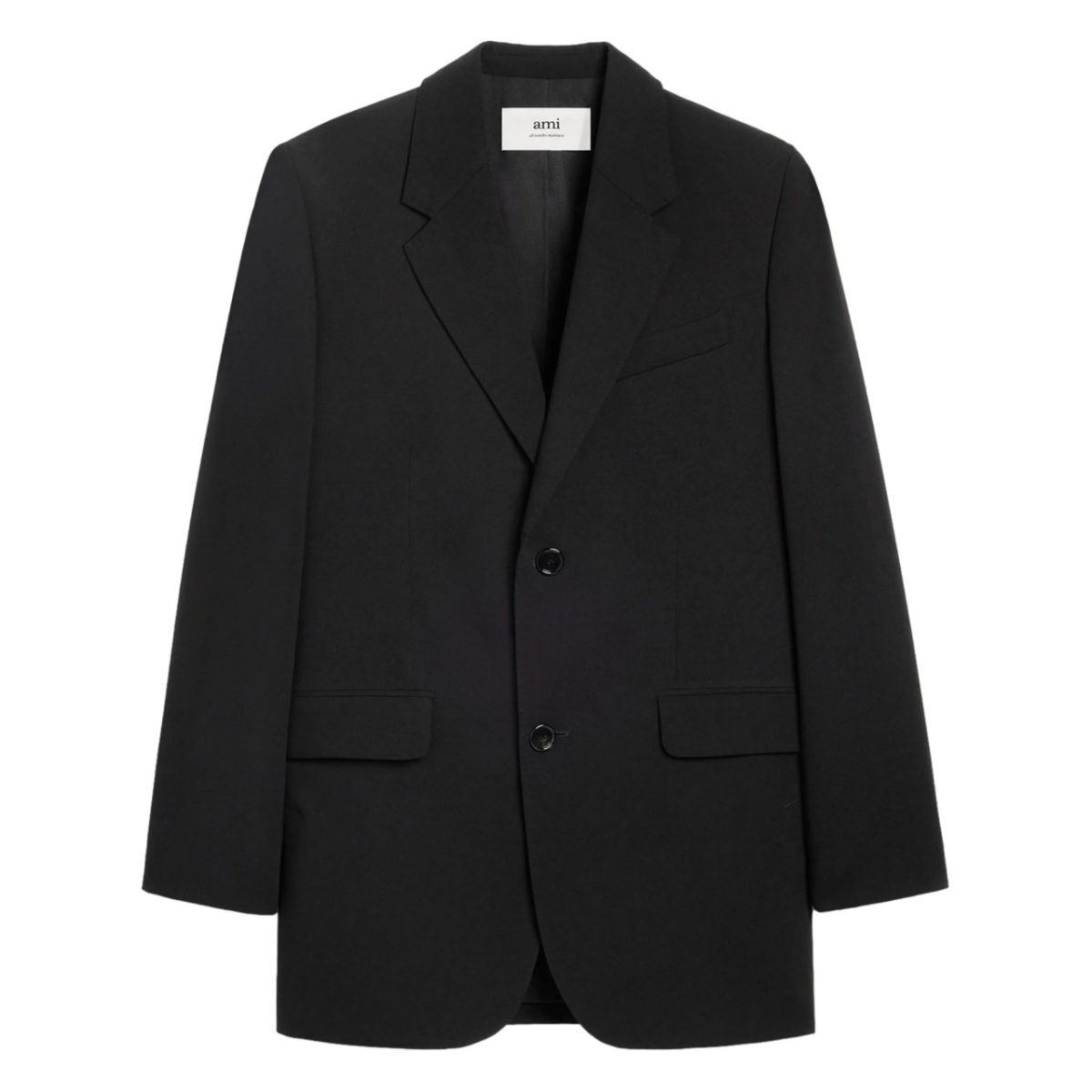 single-breasted virgin wool blazer