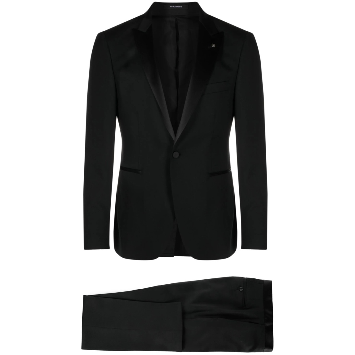 single-breasted virgin-wool suit