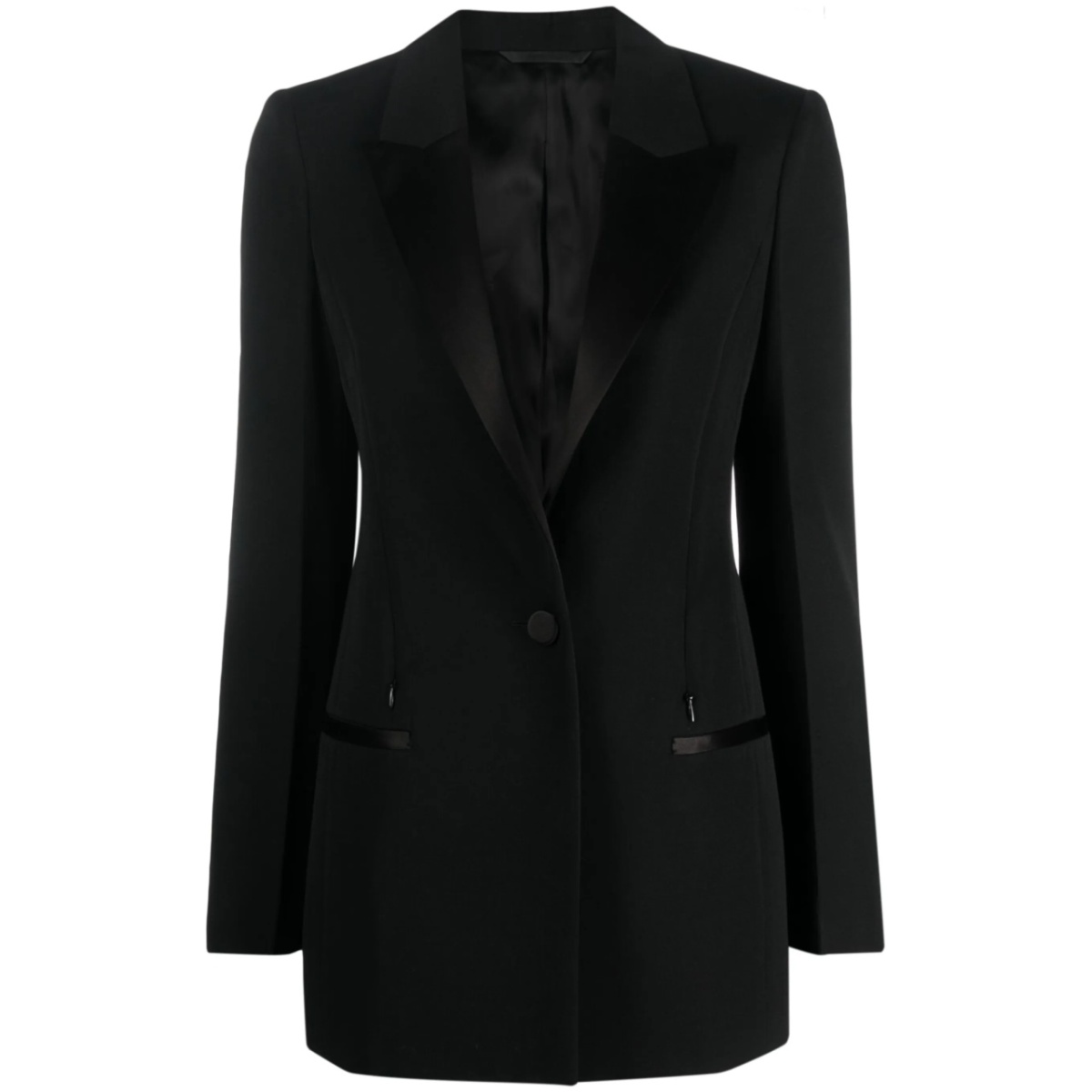single-breasted wool blazer
