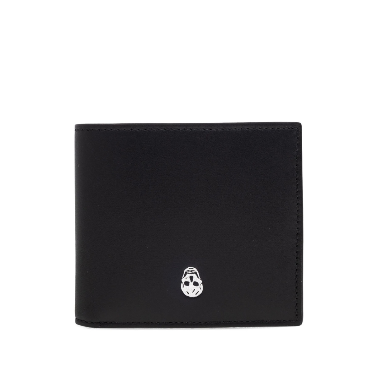 skull-plaque bi-fold wallet