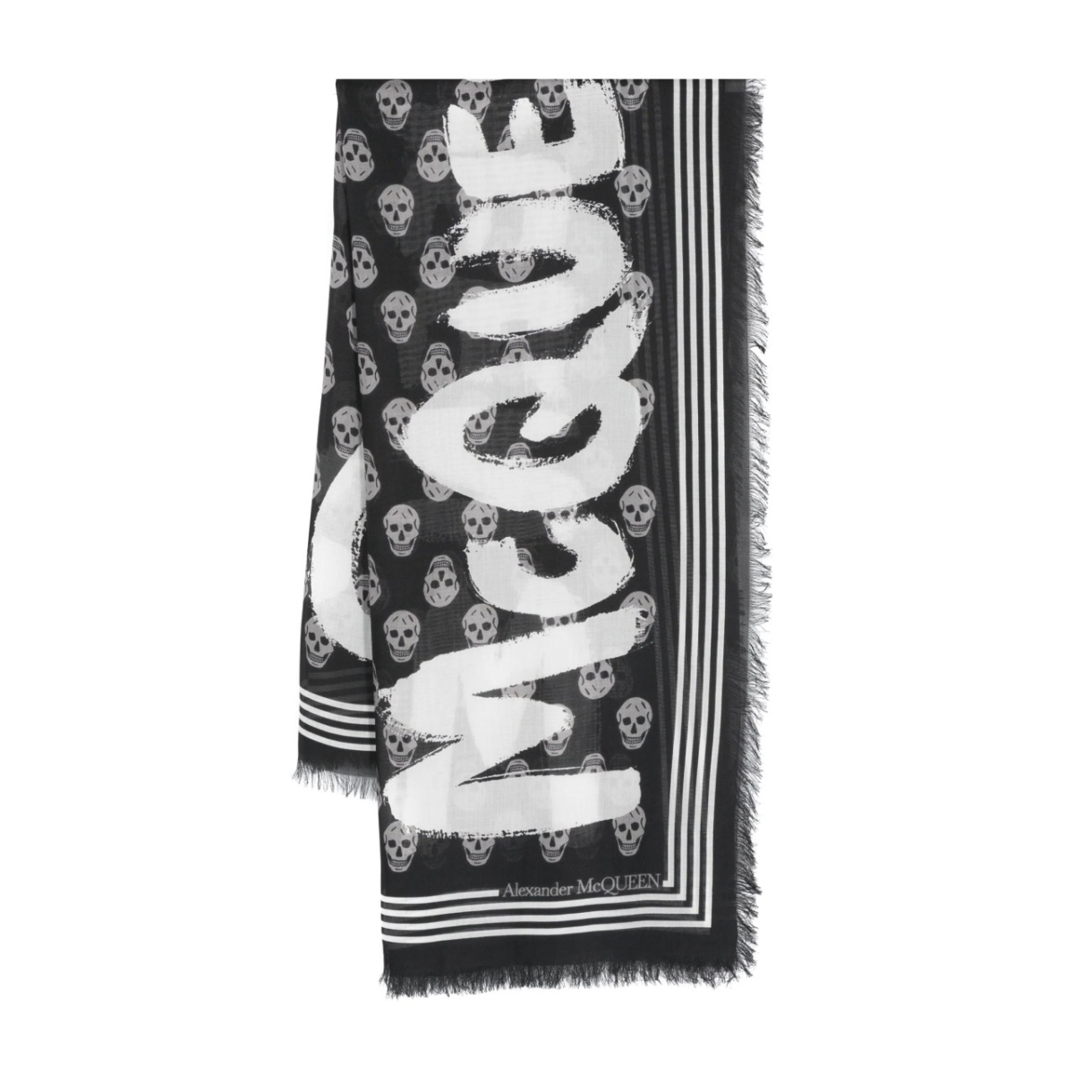 skull-print scarf