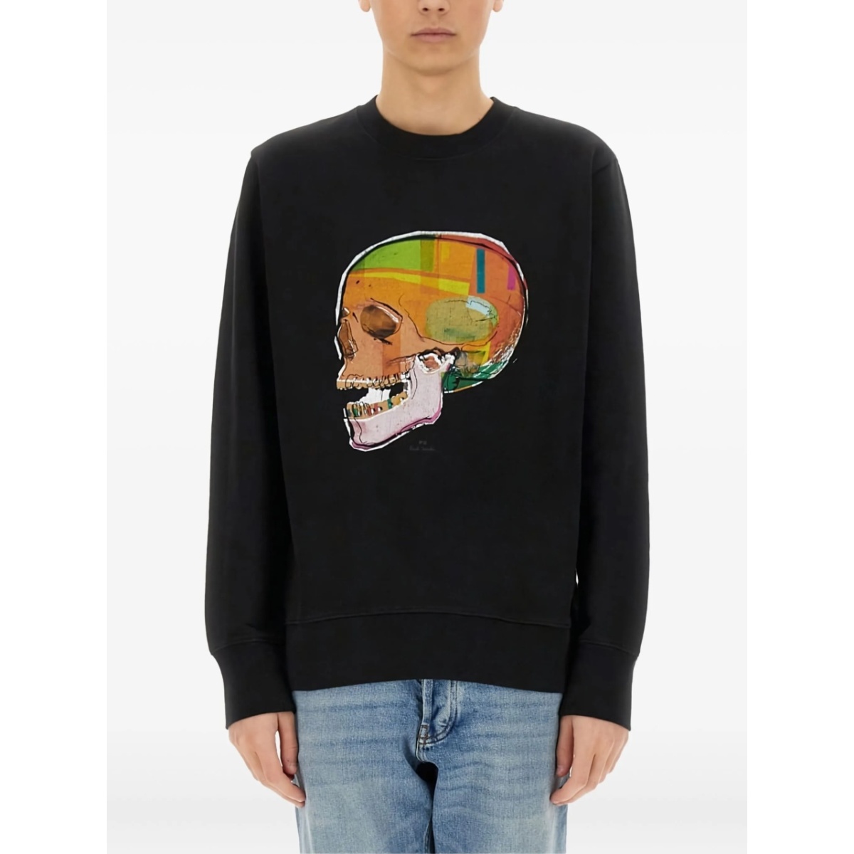 skull-print sweatshirt