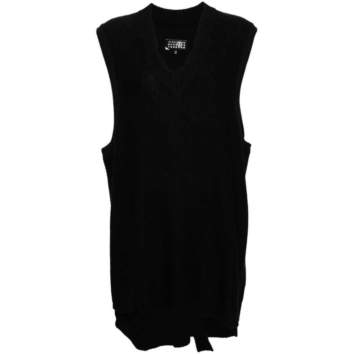 sleeveless knitted minidress