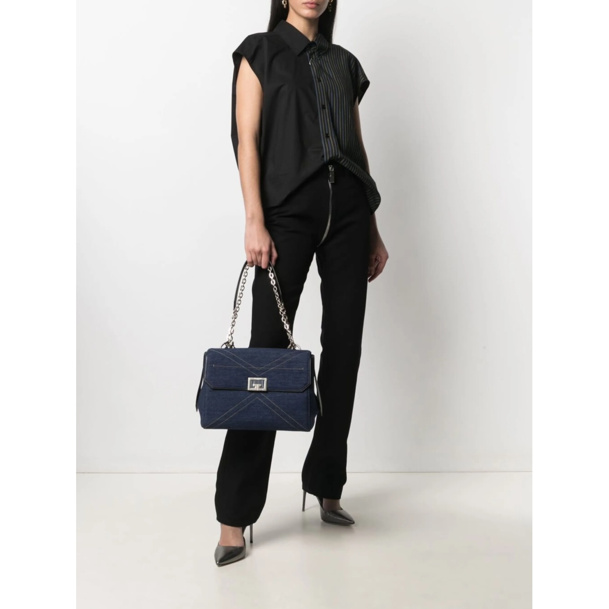 slim cut zip-detail jeans - Img 2