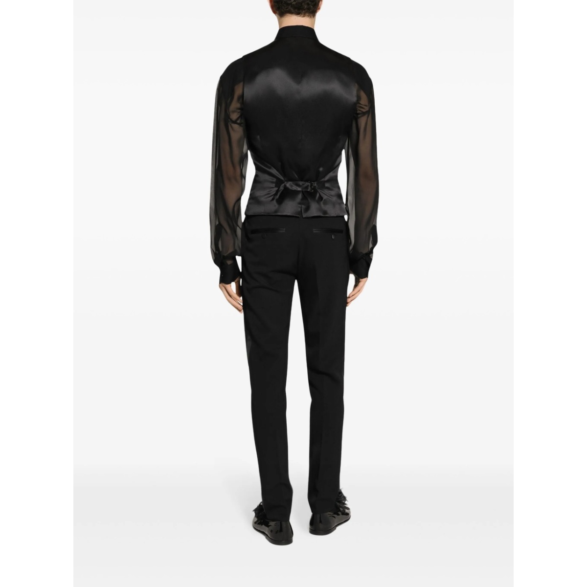 slim-fit tailored trousers - Img 4