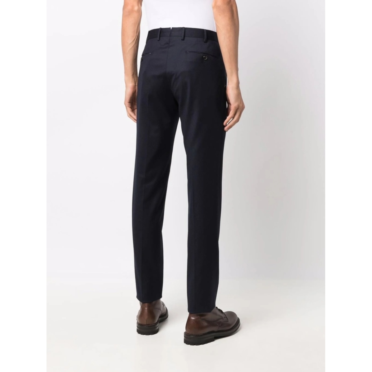 slim-fit wool trousers - Img 4
