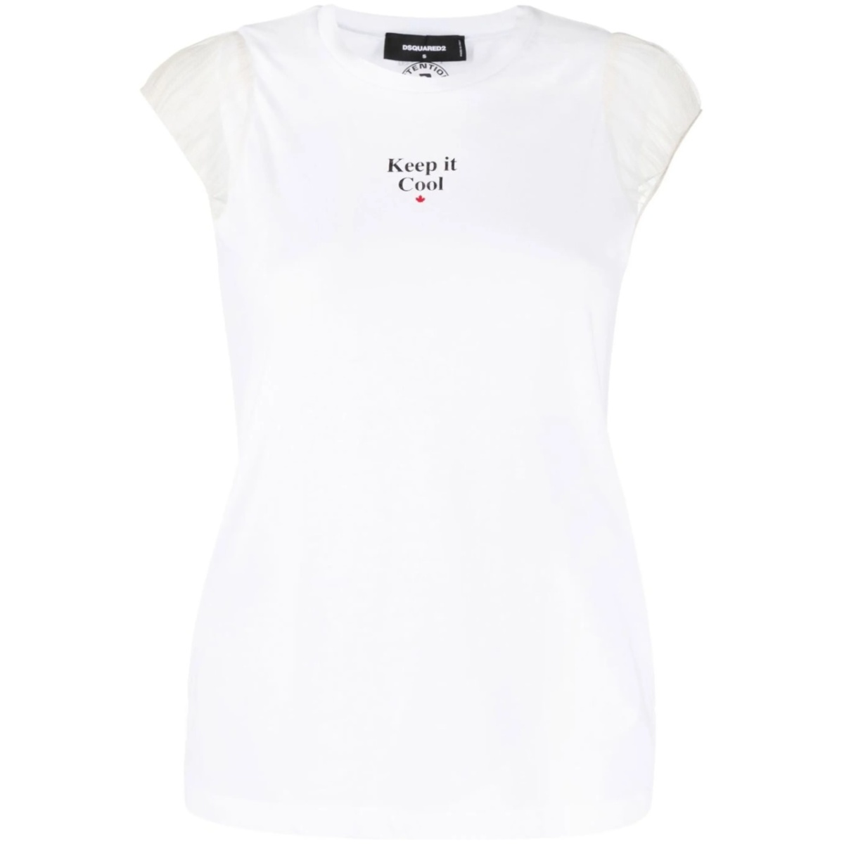slogan print T-shirt