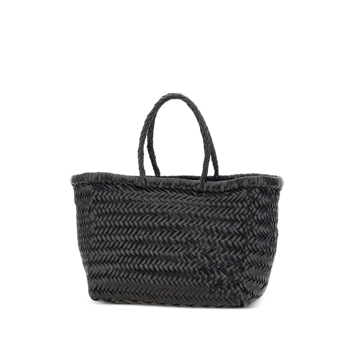 small Triple Jump woven leather tote bag - Img 2