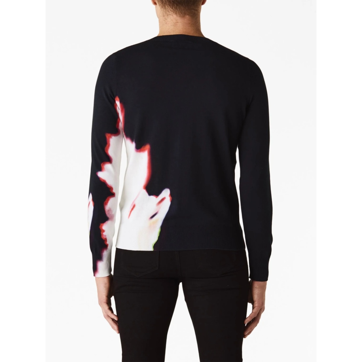 Solarised Flower-print cotton sweatshirt - Img 3