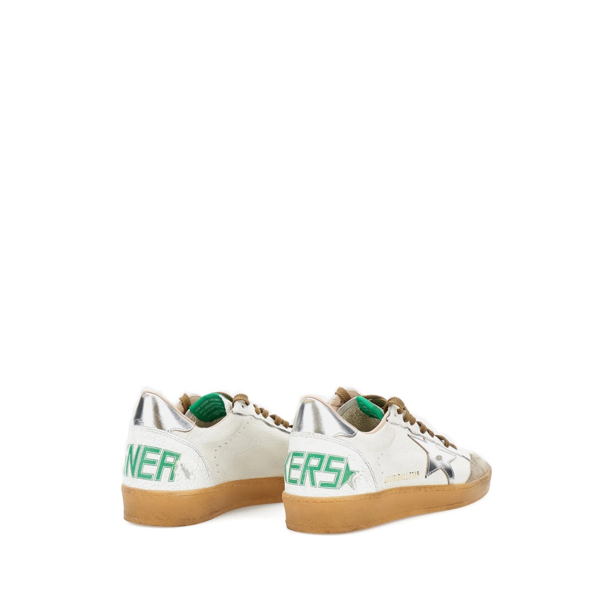 star-applique leather sneakers - Img 3