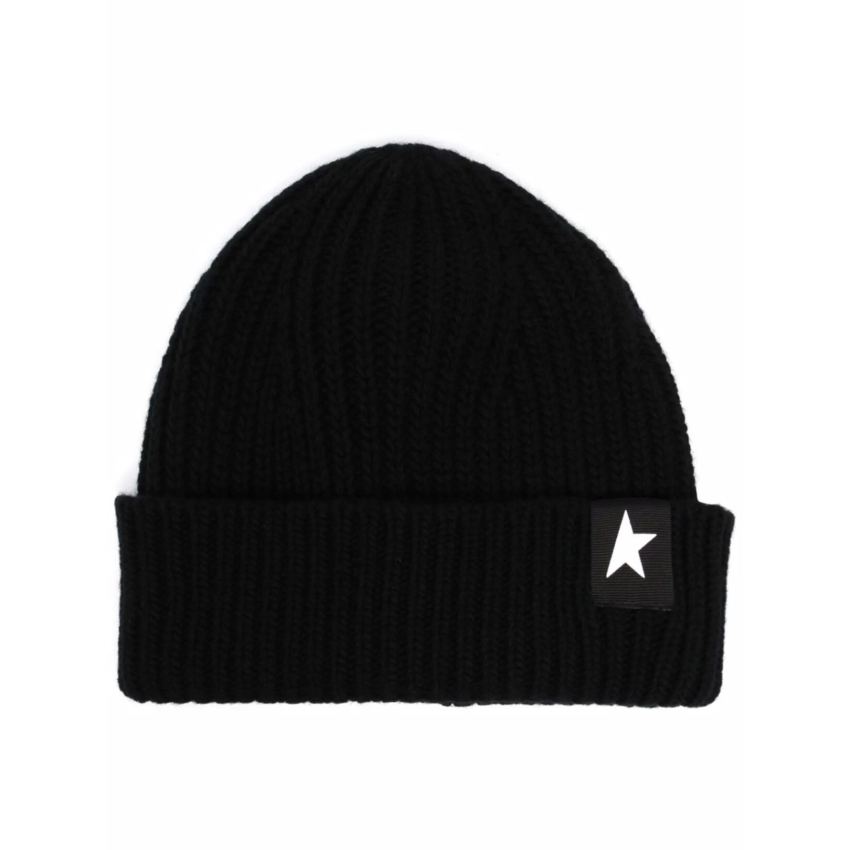 star patch ribbed beanie