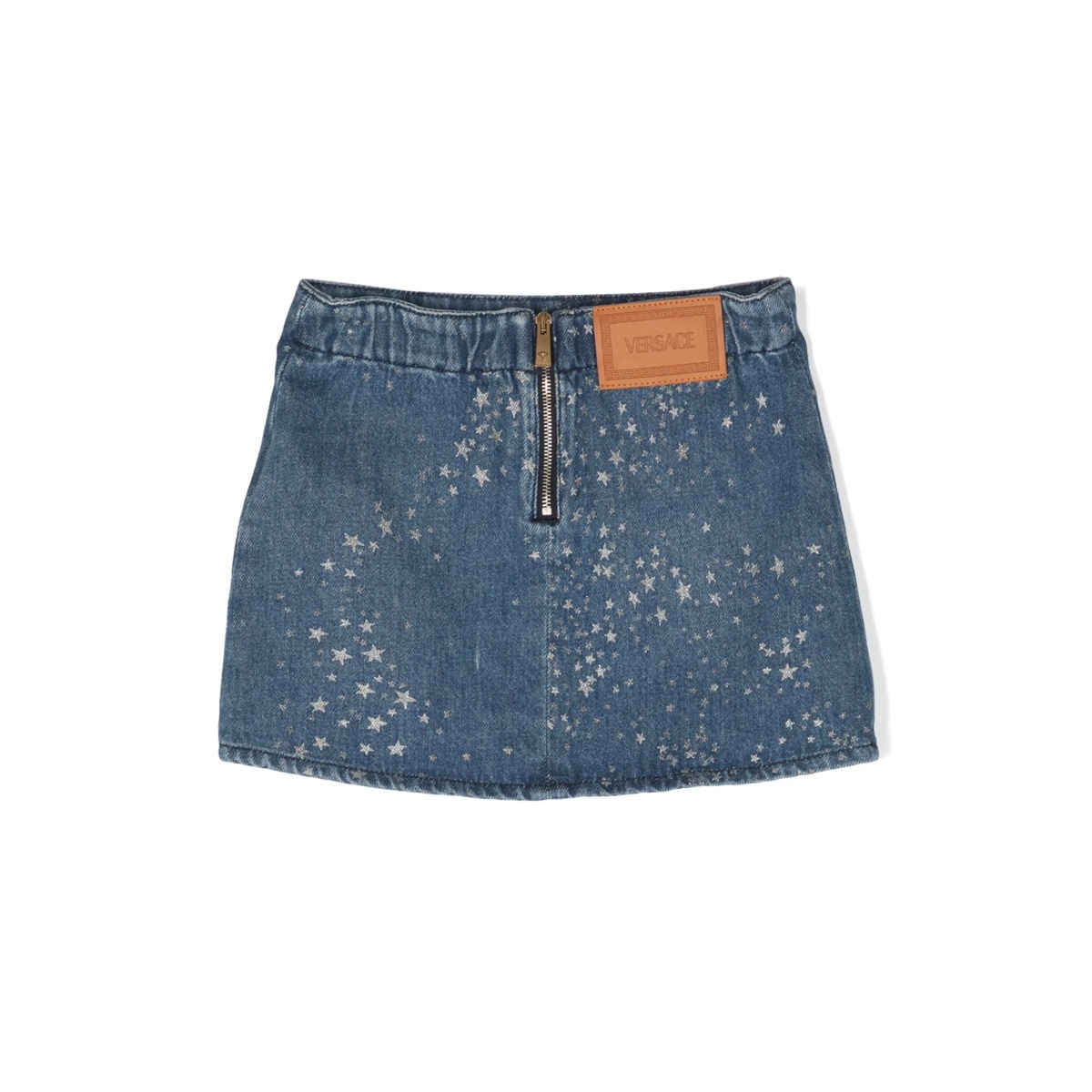 star-print denim miniskirt - Img 2
