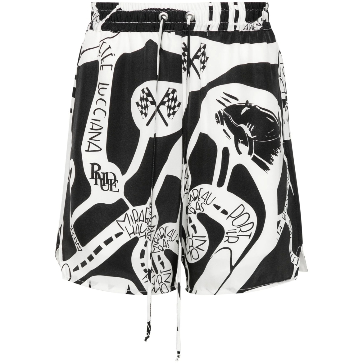 Strada silk shorts