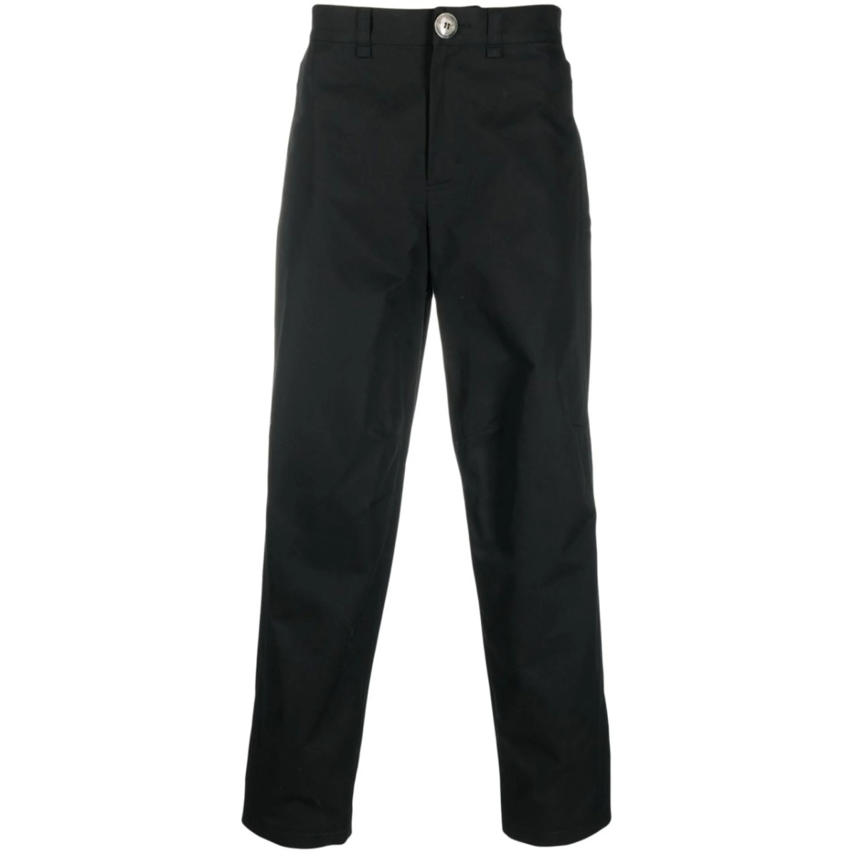 straight-leg wool-blend trousers