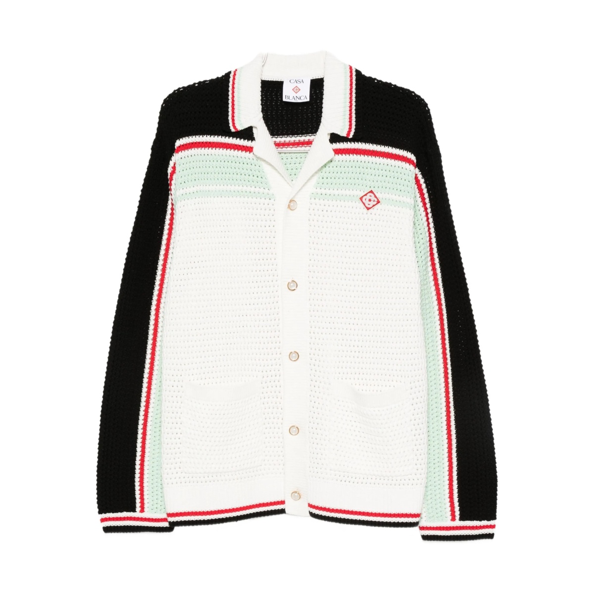stripe-detail cardigan