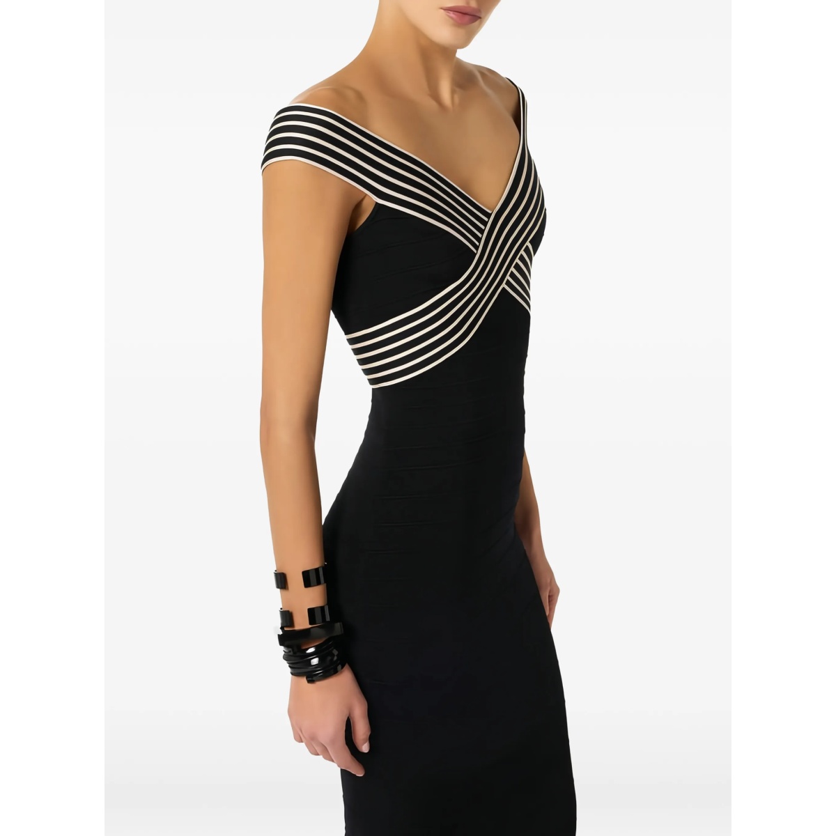 striped long dress - Img 4