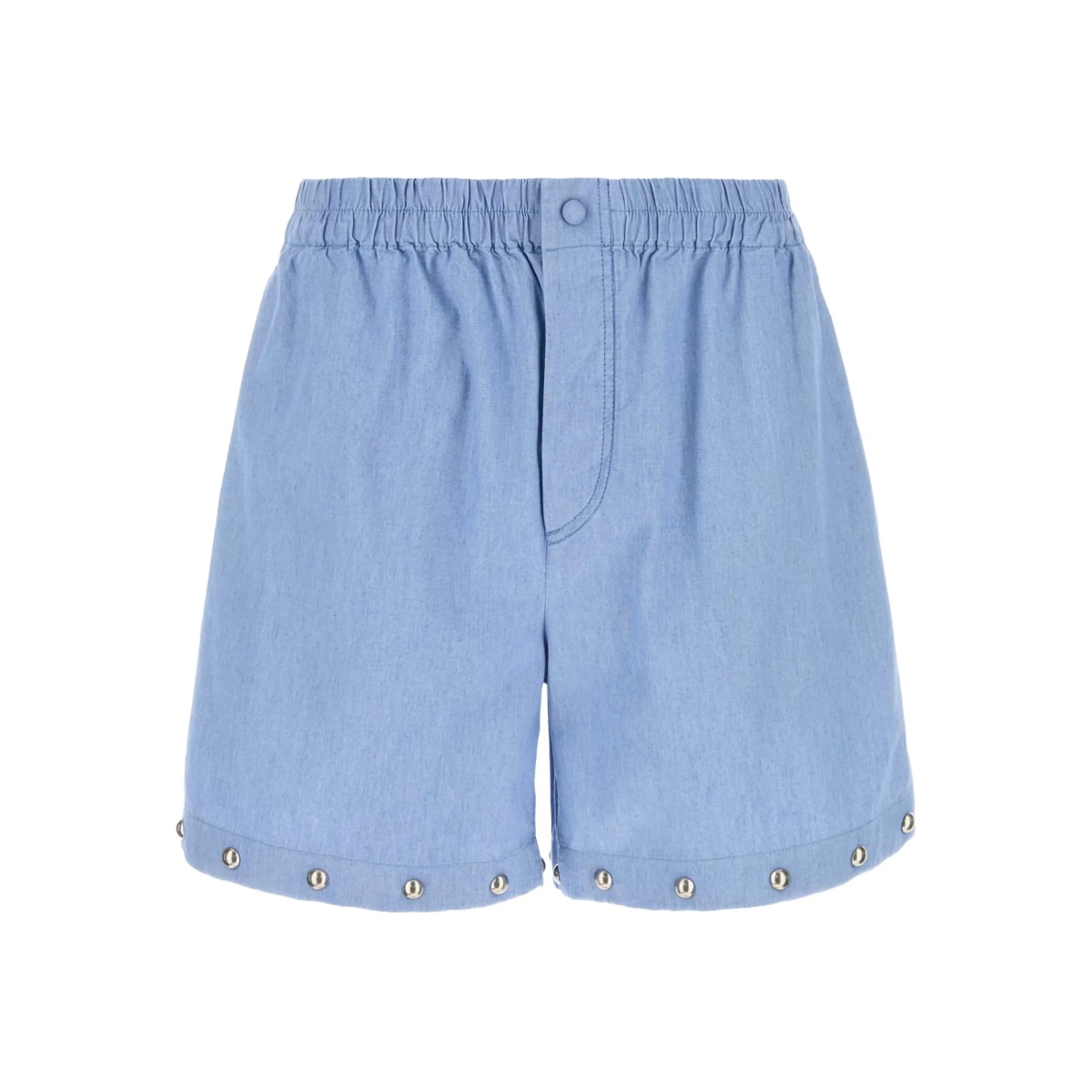 stud-embellished denim shorts