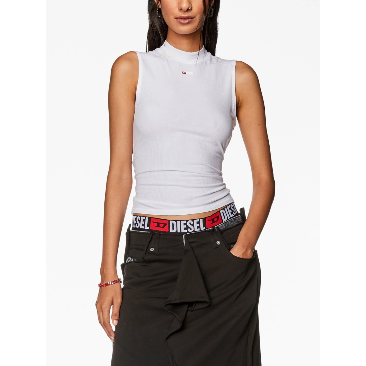 T-Mokky-Sl-Microdiv mock-neck top - Img 3