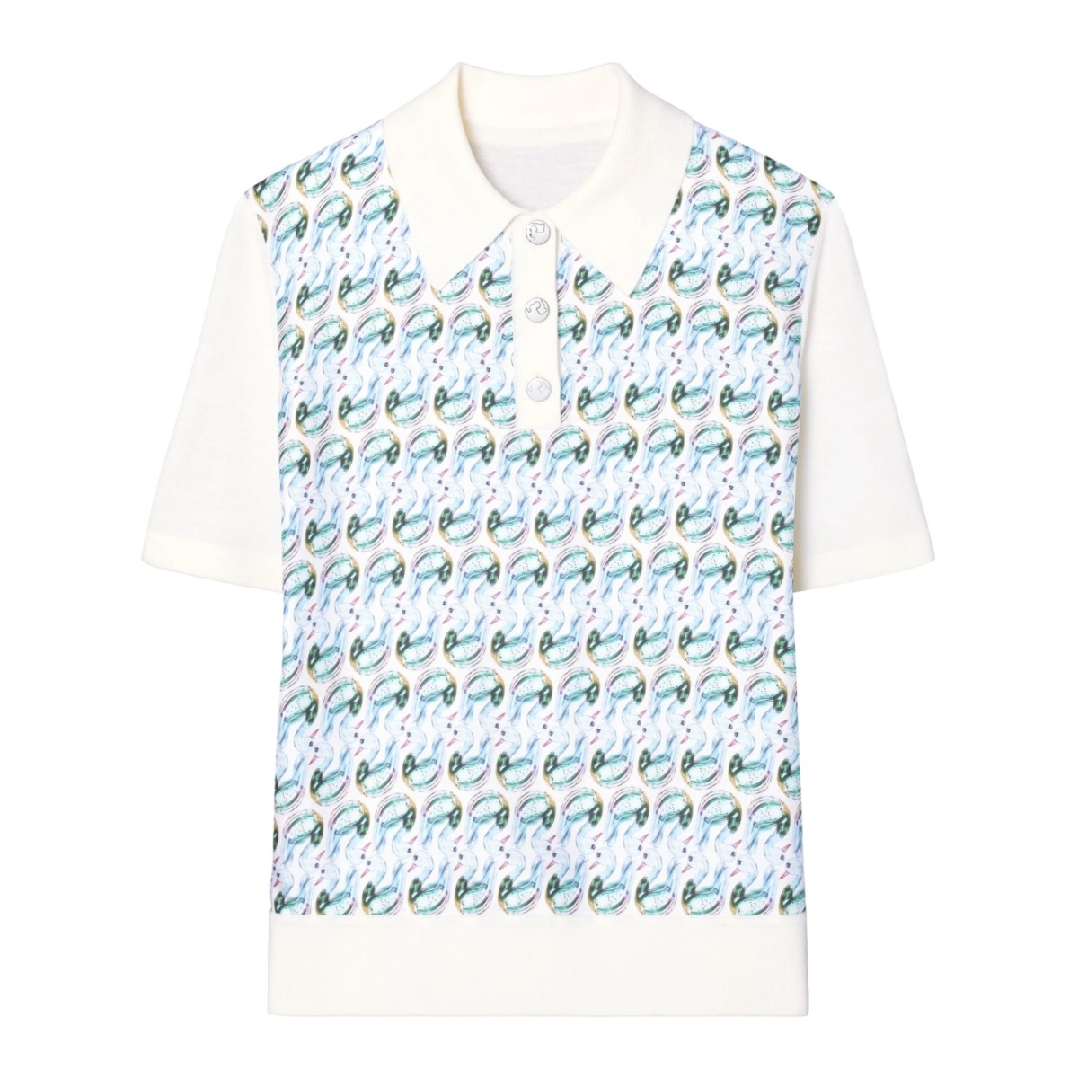 T Monogram polo top