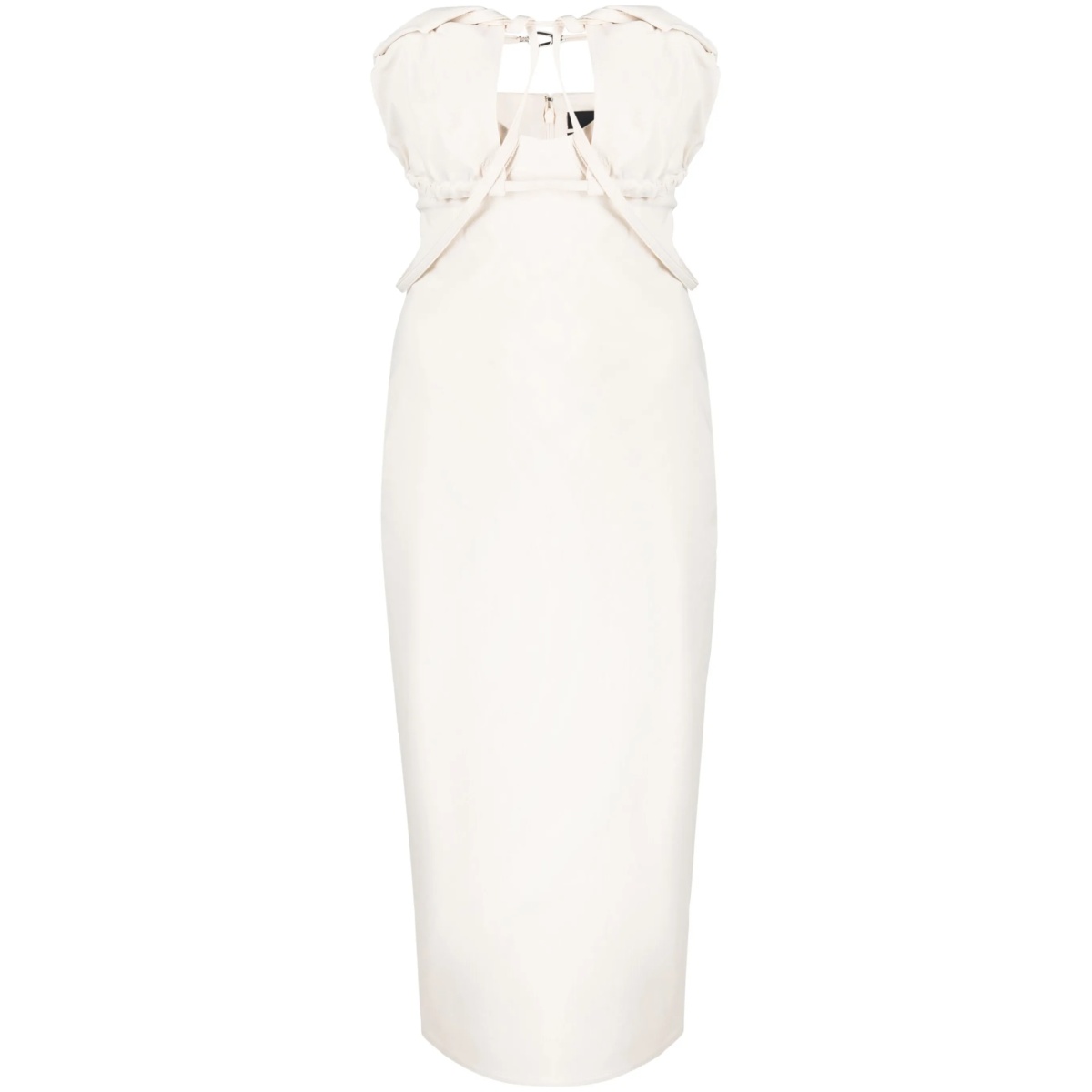 tailored strapless dress