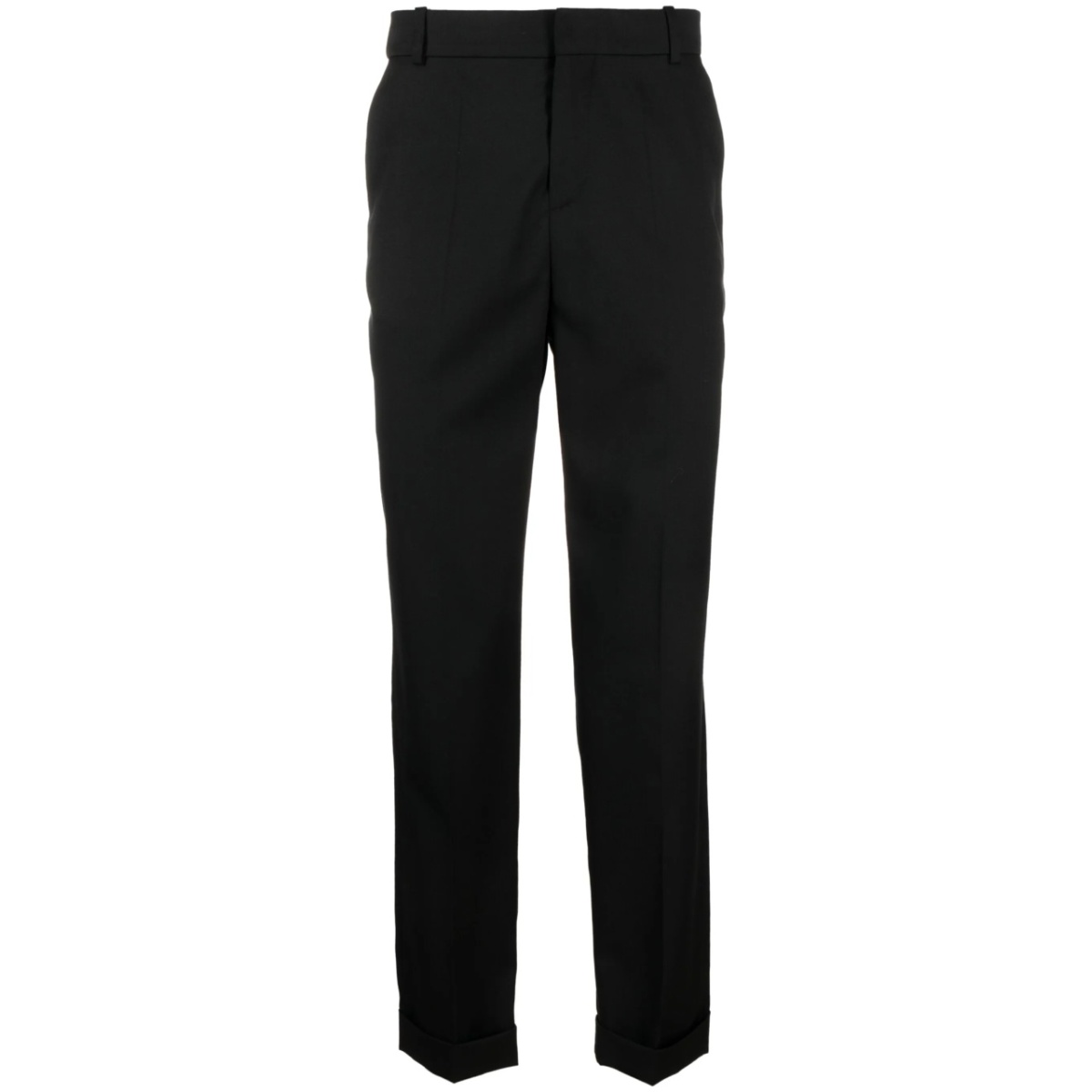 tapered wool trousers