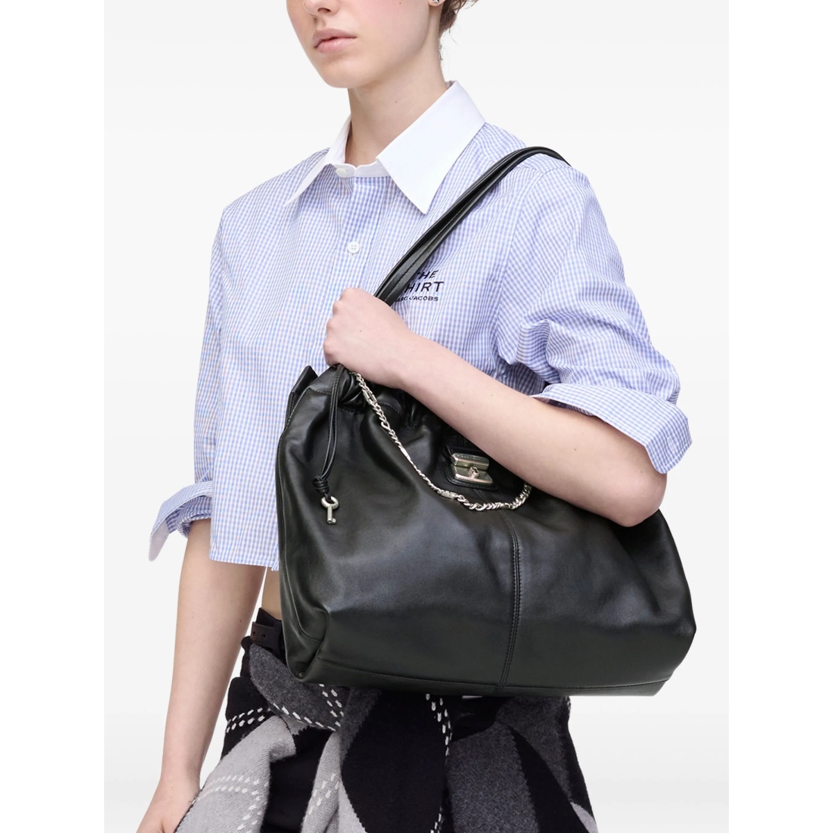 The Cristina chain-embellished drawstring tote - Img 2