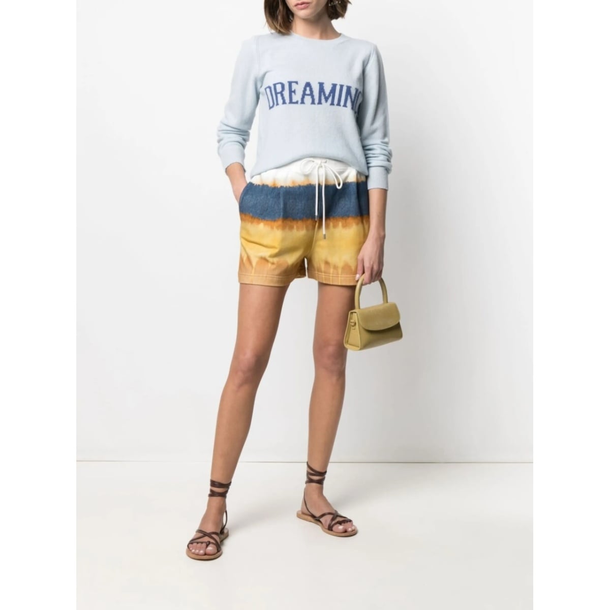 tie-dye track shorts - Img 2