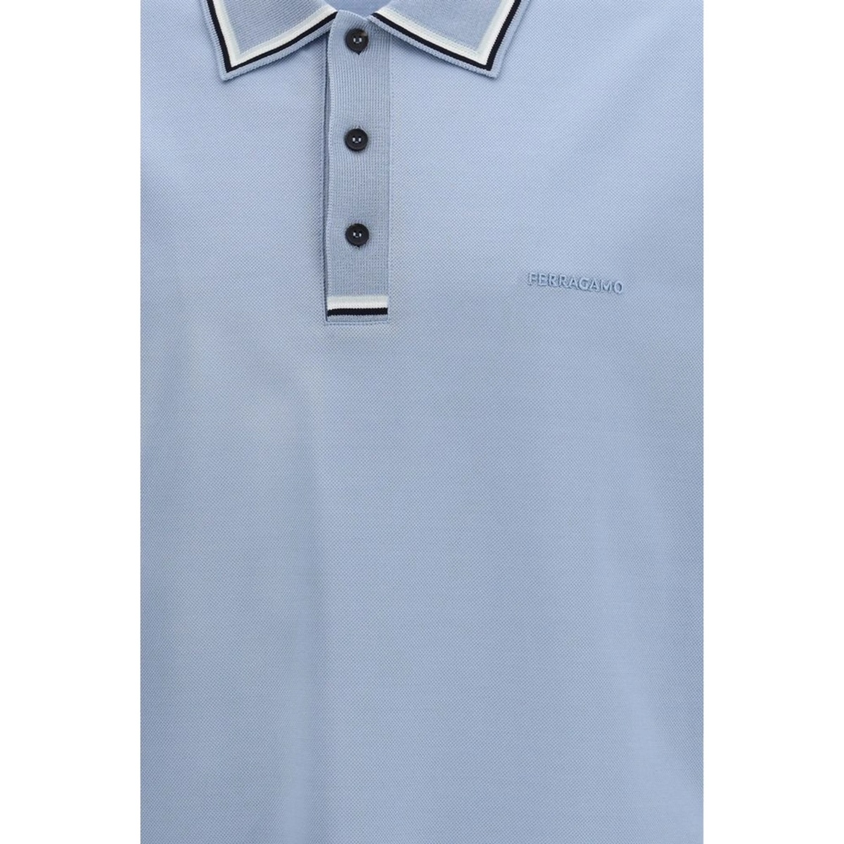 tipped-collar logo-embroidered polo shirt - Img 3