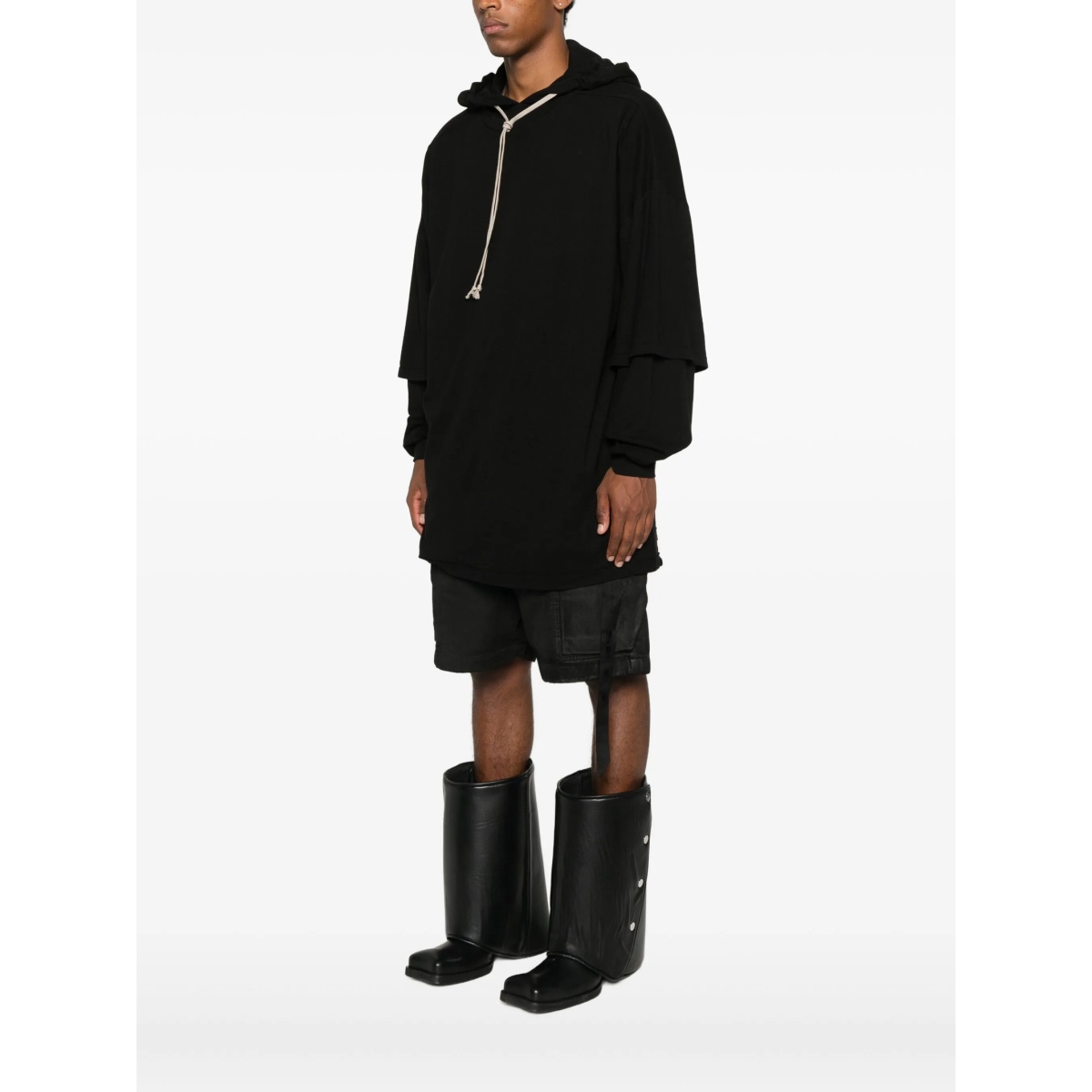 Tommy layered drawstring hoodie - Img 3