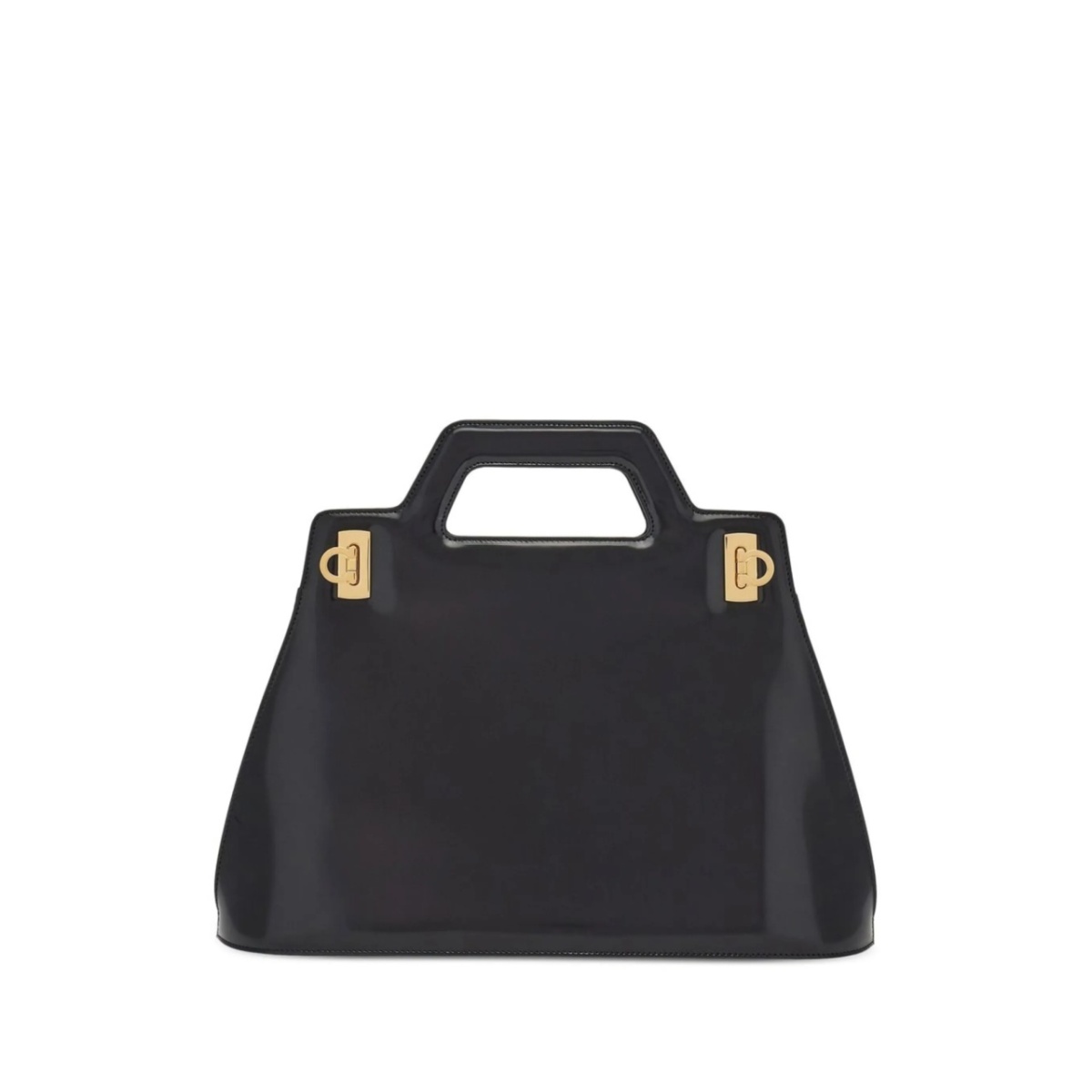 top-handle leather tote bag