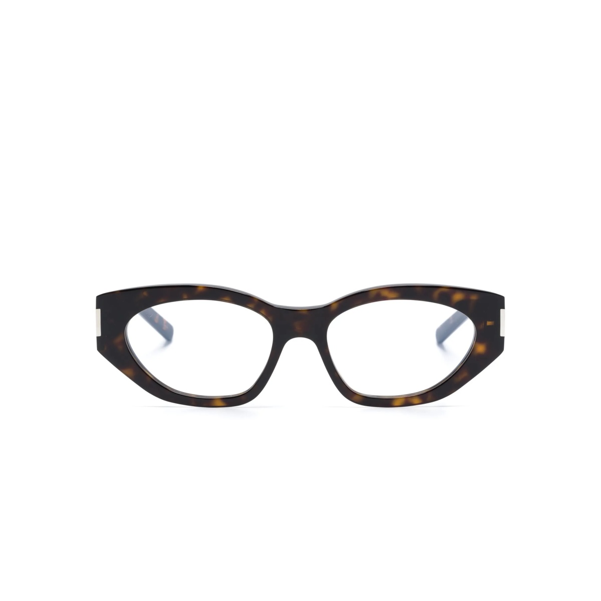 tortoiseshell-effect cat-eye glasses