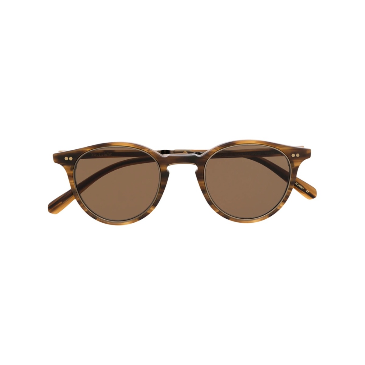 tortoiseshell round frame sunglasses