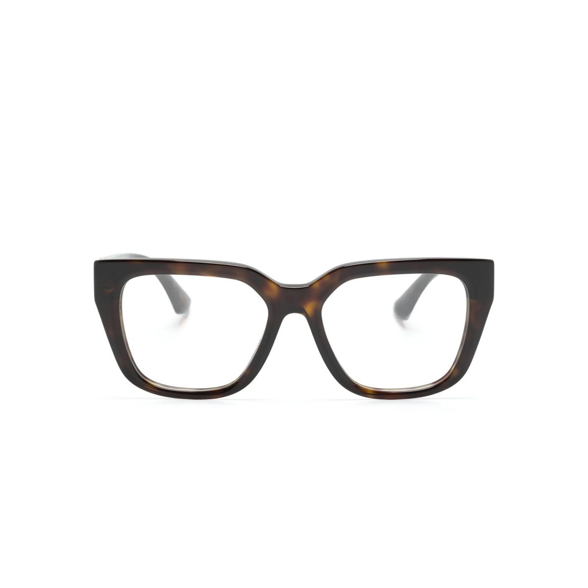 tortoiseshell square-frame glasses