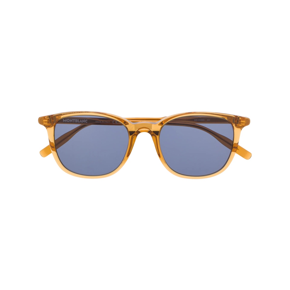 transparent square framed sunglasses