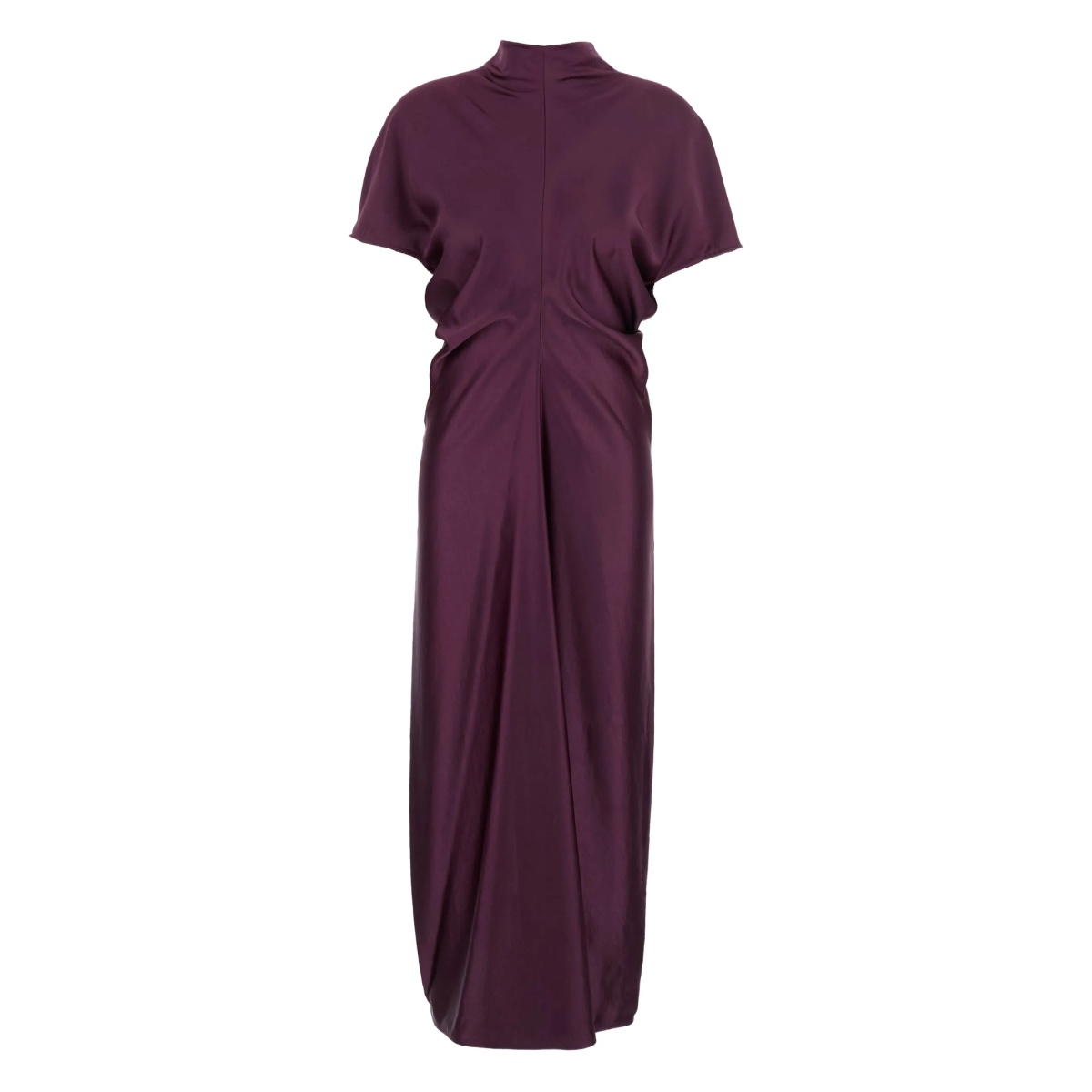 turtleneck draped day dress