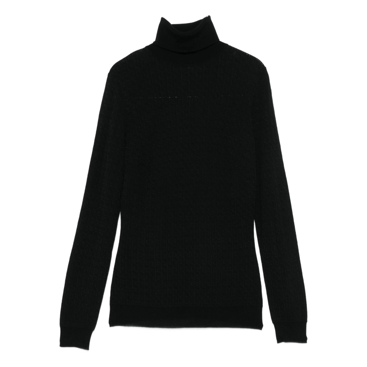 turtleneck ribbed top