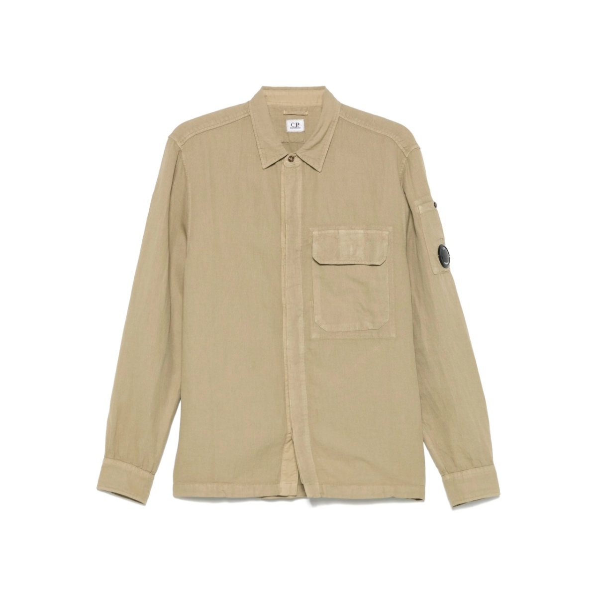 twill-weave overshirt