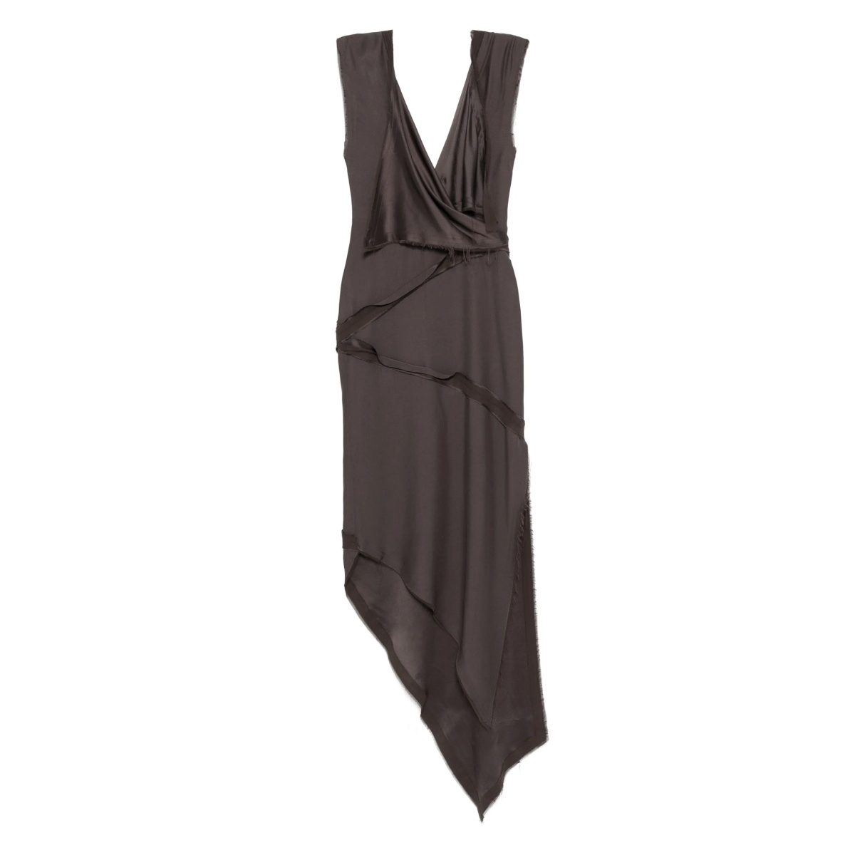 twist-detailing midi dress